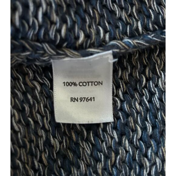 J. Jill‎ Size Large 100% Cotton Heavy Cable Knit Crew Neck Sweater - Picture 7 of 7